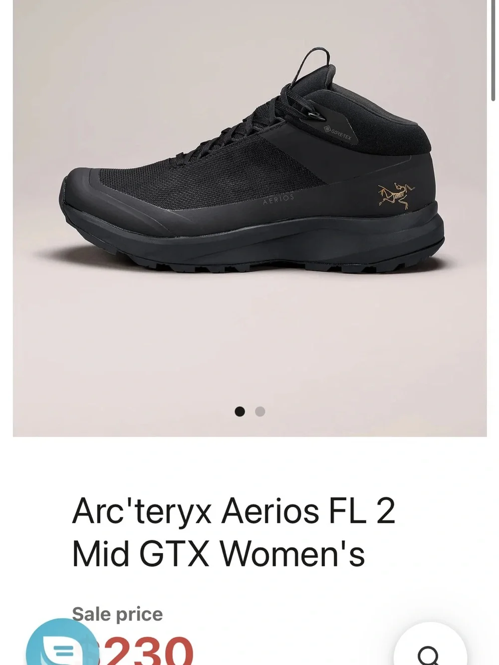 Arc'teryx Aerios FL Mid GTX Women’s Boots - Black
